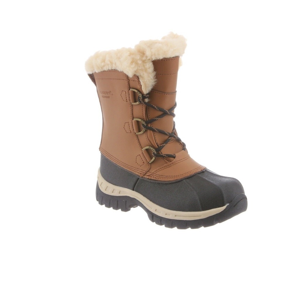 Bearpaw Kelly Youth Size 1 waterproof Snow Boots wool lining, rubber outsole